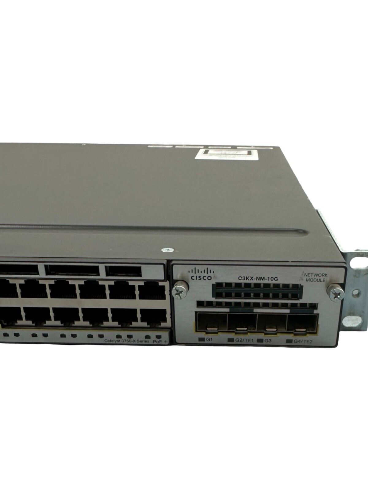 Cisco Switch WS-C3750X-48P-S V02 C3KX-NM-10G Netzwerk-Switch 48-Port 10Gbps