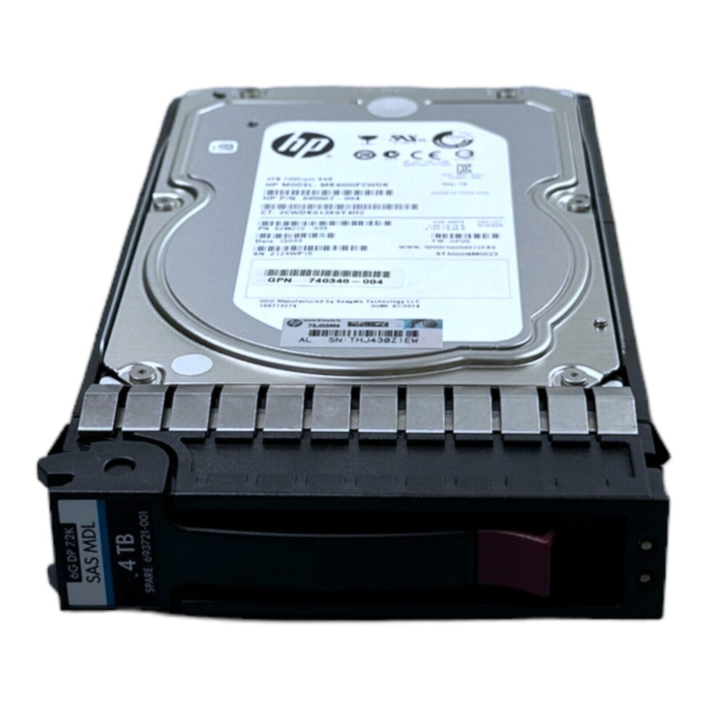 HP 4TB HDD 3,5'' 7.2K SAS MB4000FCWDK 695507-004 ST4000NM0023 740348-004