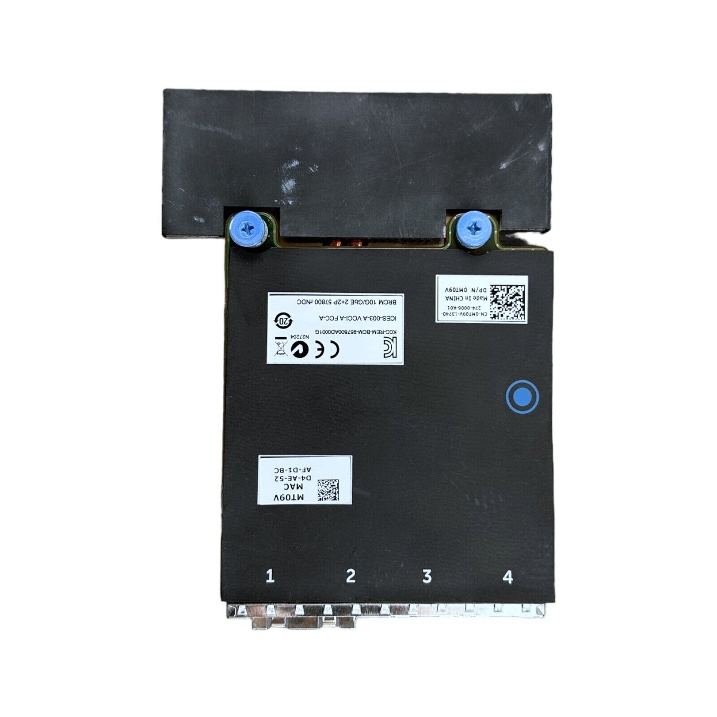 Dell MT09V Broadcom 57800 2x SFP+ 10GbE 2x 1GbE Network Daughter Card 0MT09V