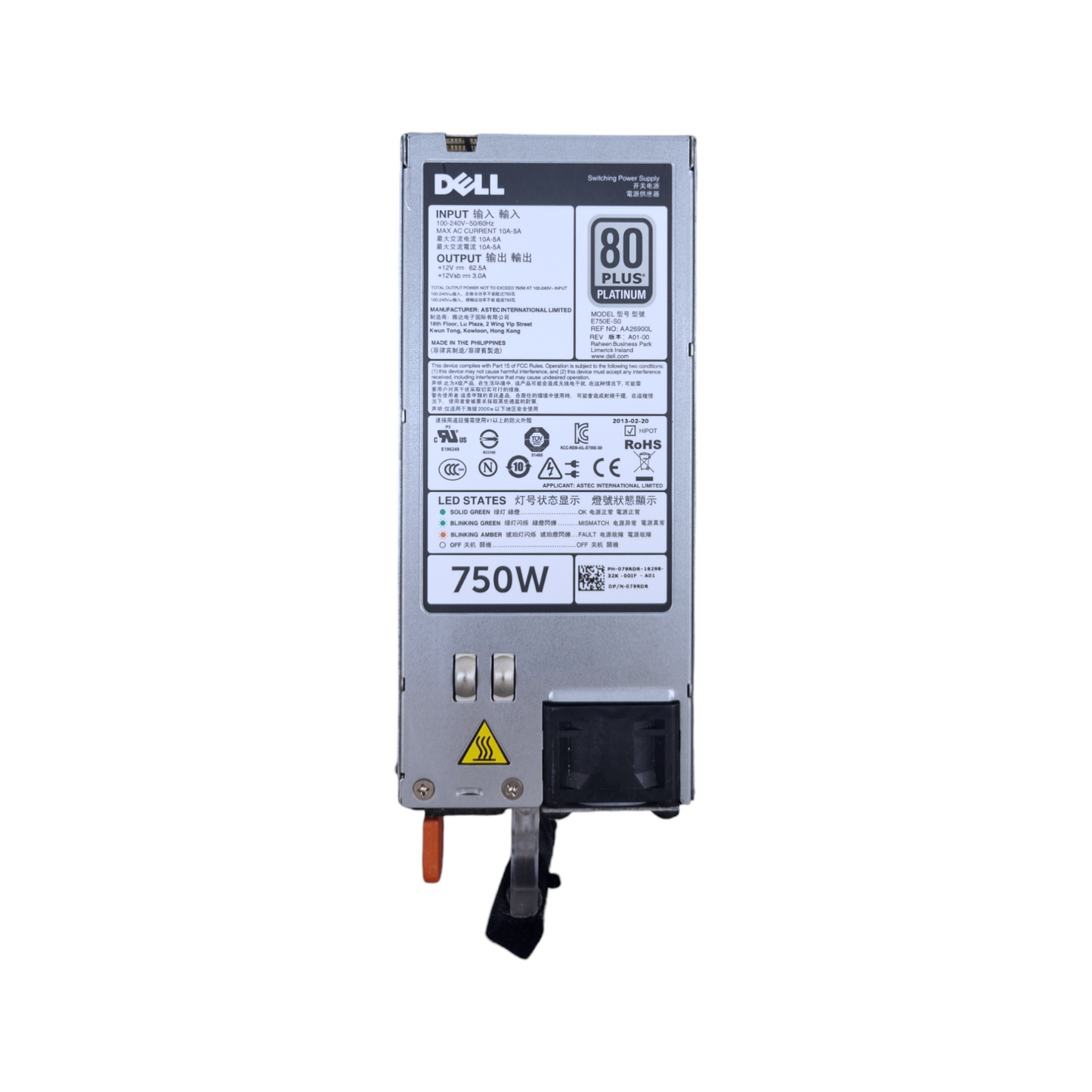 Dell E750E-S0 750W 80 Plus Power Supply