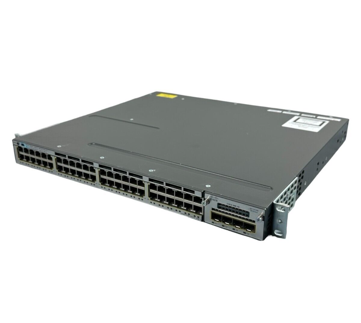 Cisco Switch WS-C3750X-48P-S V02 C3KX-NM-1G Netzwerk-Switch 48-Port 1Gbps