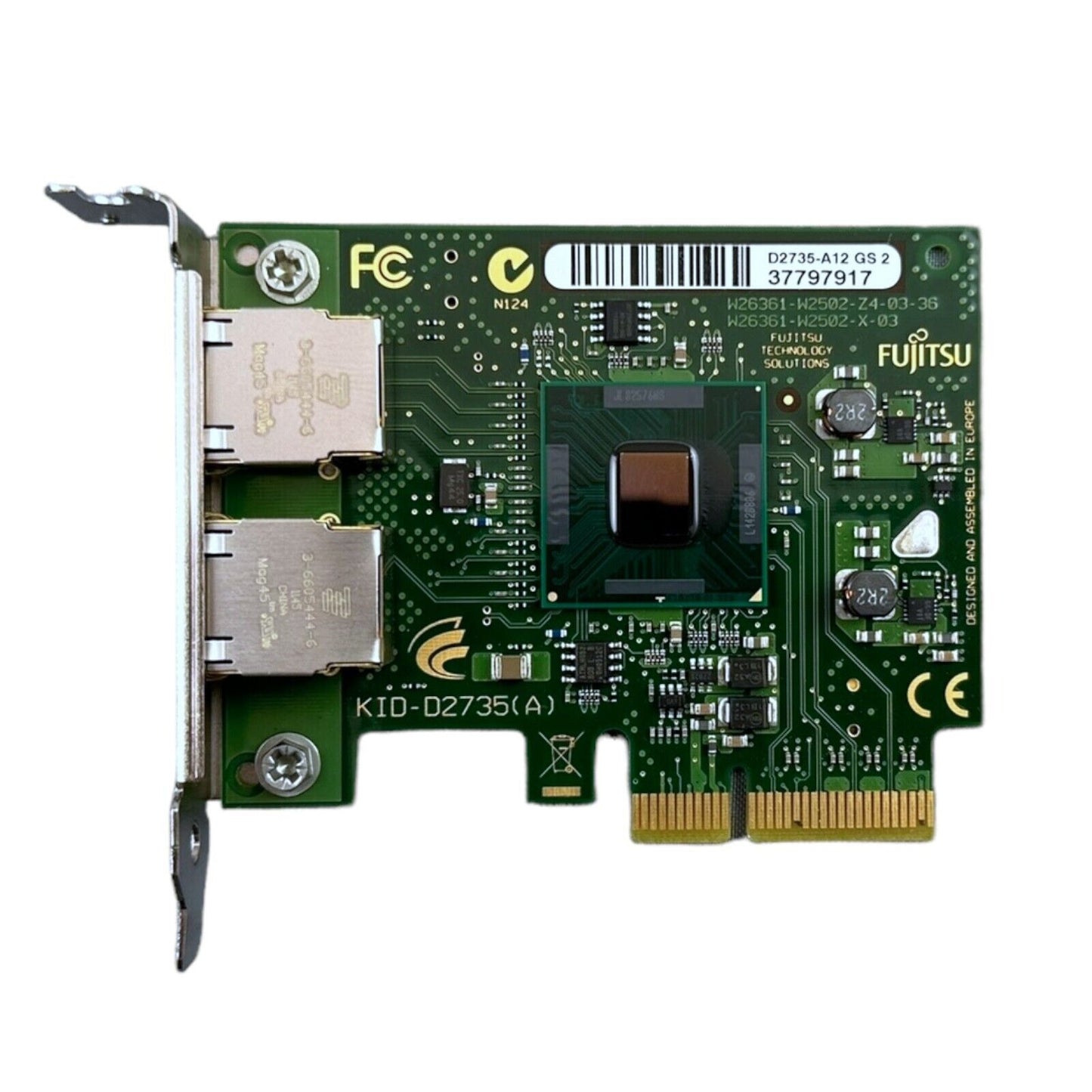 Fujitsu Dual Port Gigabit D2735-A12 GS2 / GS1 Low Profile Netzwerkkarte