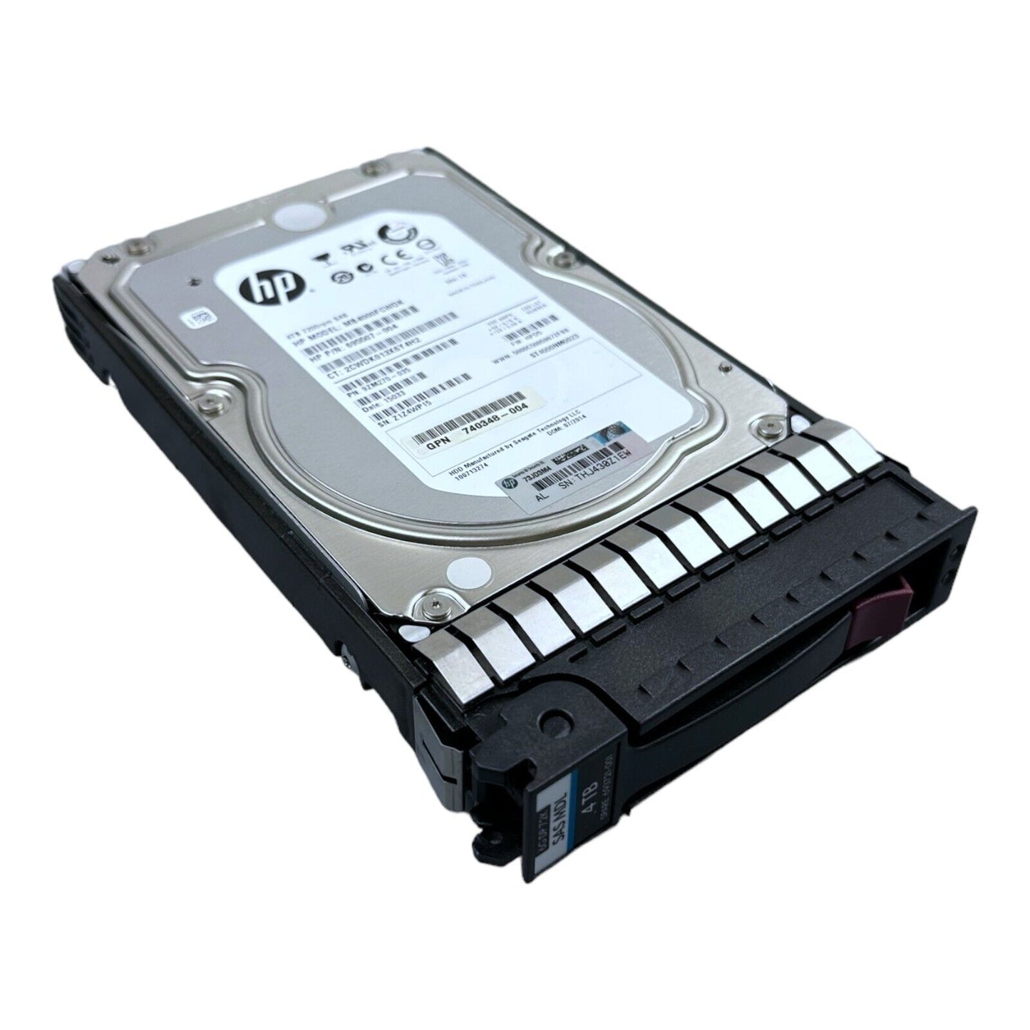 HP 4TB HDD 3,5'' 7.2K SAS MB4000FCWDK 695507-004 ST4000NM0023 740348-004