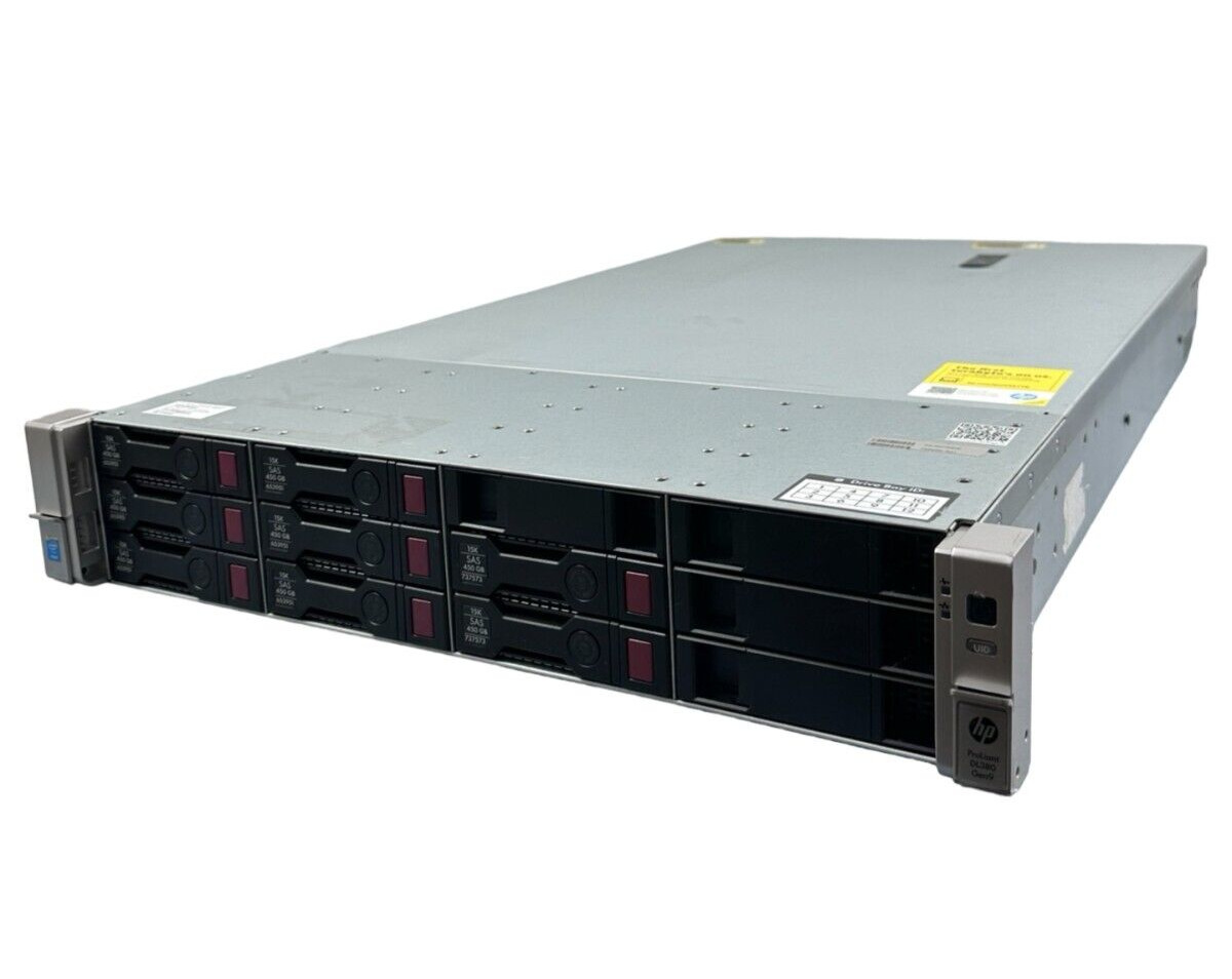 HP ProLiant DL380 Gen9 2x E5-2640 V4 64GB RAM 8x 450GB HDD 3,5'' P440ar