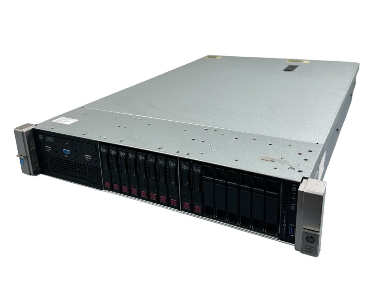 HP ProLiant DL380 G9 1x E5-2670 V3 2.30GHz 64GB RAM 5x 1.2TB 5x 450GB HDD