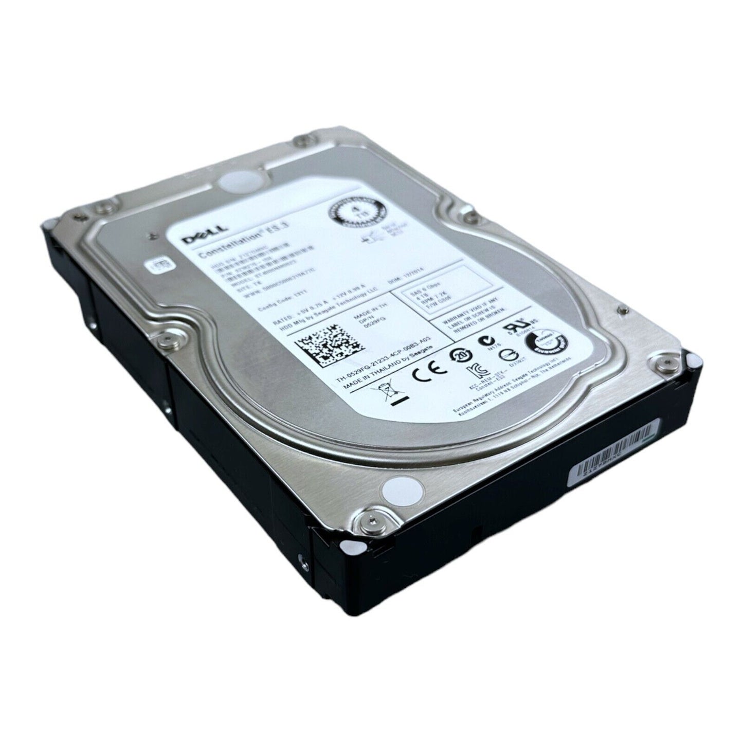 DELL Constellation ES.3 4TB 3.5" 7.2K SAS HDD ST4000NM0023 9ZM270-150 0529FG