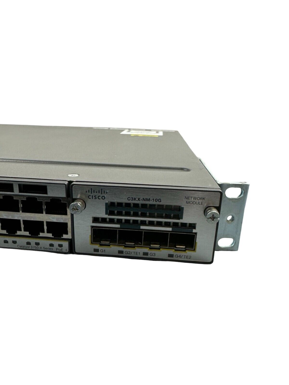 Cisco Switch WS-C3750X-48P-S V04 C3KX-NM-10G Netzwerk-Switch 48-Port 10Gbps