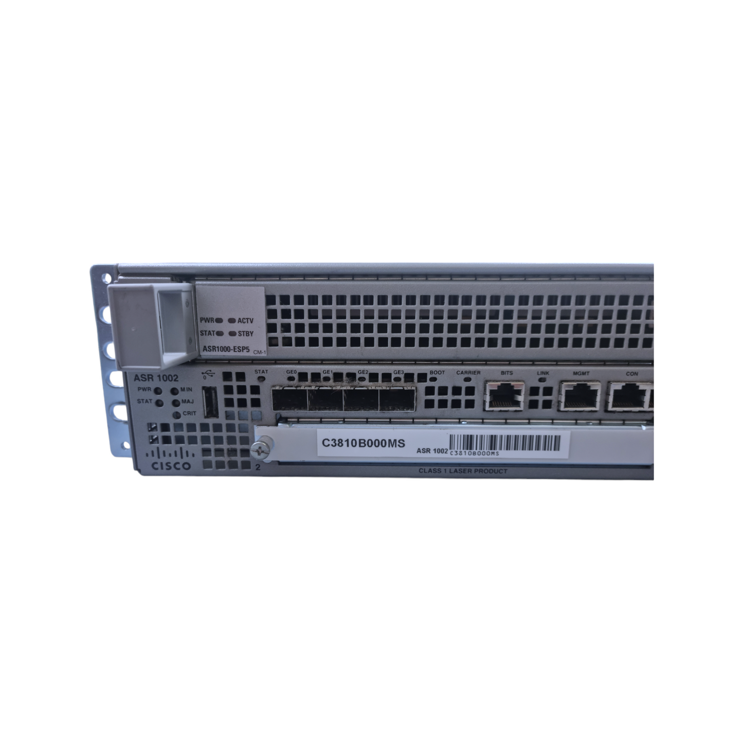 Cisco Router ASR1002 4Ports SFP 1000Mbits Dual PSU Managed Rack Ears