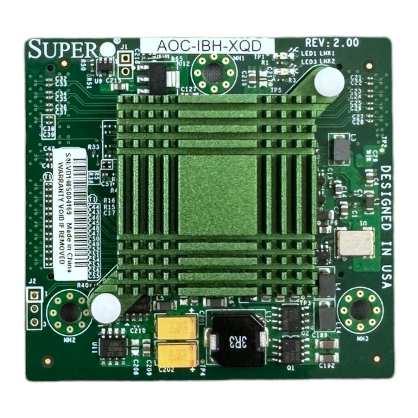 Supermicro AOC-IBH-XQD Dual Port 40Gb InfiniBand 10GbE Server Adapter