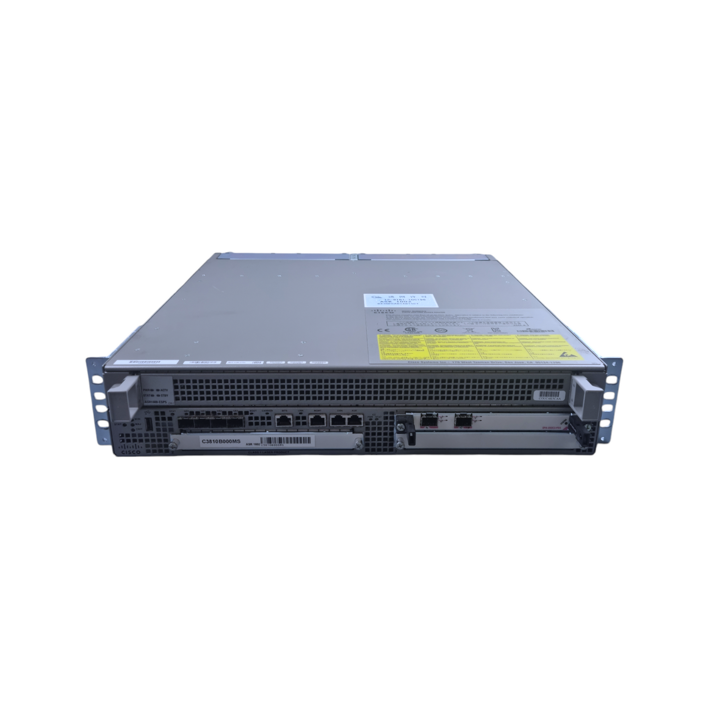 Cisco Router ASR1002 4Ports SFP 1000Mbits Dual PSU Managed Rack Ears