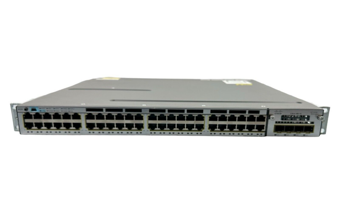 Cisco Switch WS-C3750X-48P-S V06 C3KX-NM-1G Netzwerk-Switch 48-Port 1Gbps