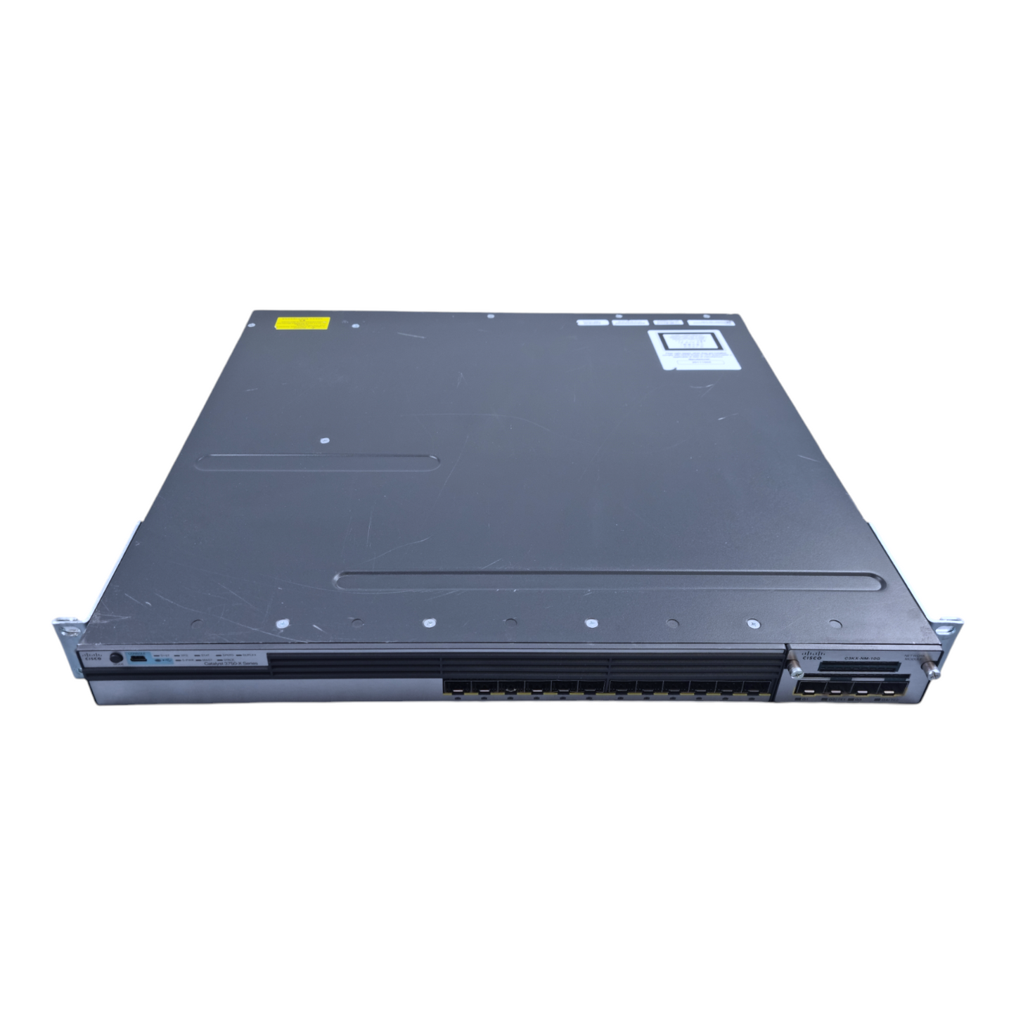 Cisco Catalyst WS-C3750X-12S-S V01 C3KX-NM-10G Netzwerk-Switch 12-Port 10Gbps