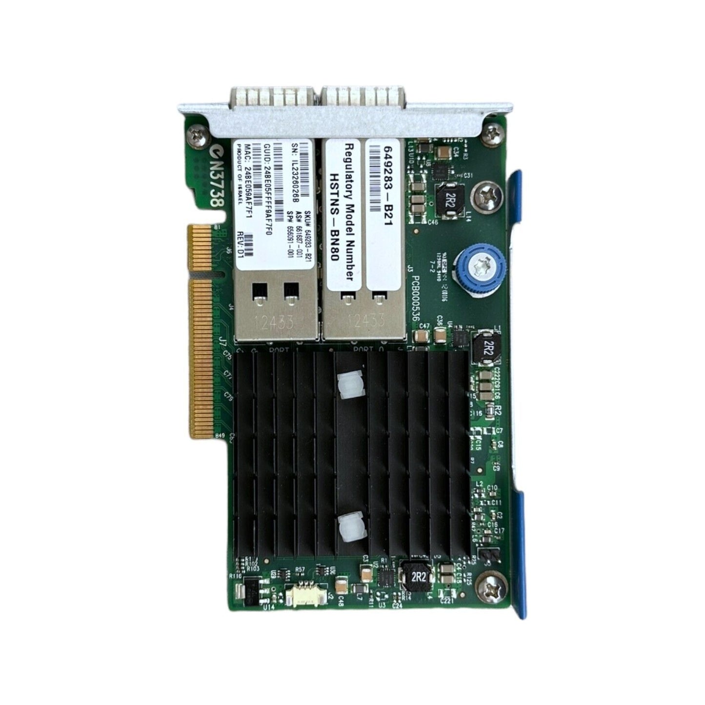 HP 544+FLR-QSFP InfiniBand FDR Netzwerkkarte 10Gb/40Gb 649283-B21 HSTNS-BN80