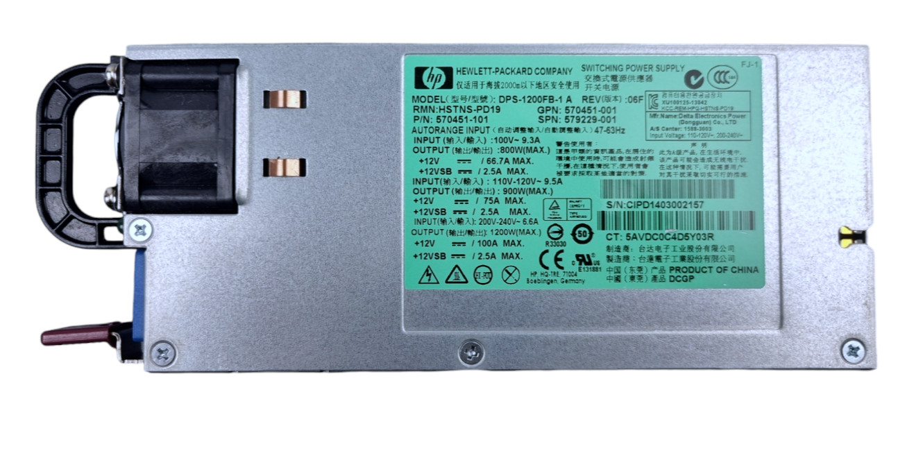 HP DPS-1200FB-1 A Supply/Netzteil 570451-101 HSTNS-PD19 1200 Watt