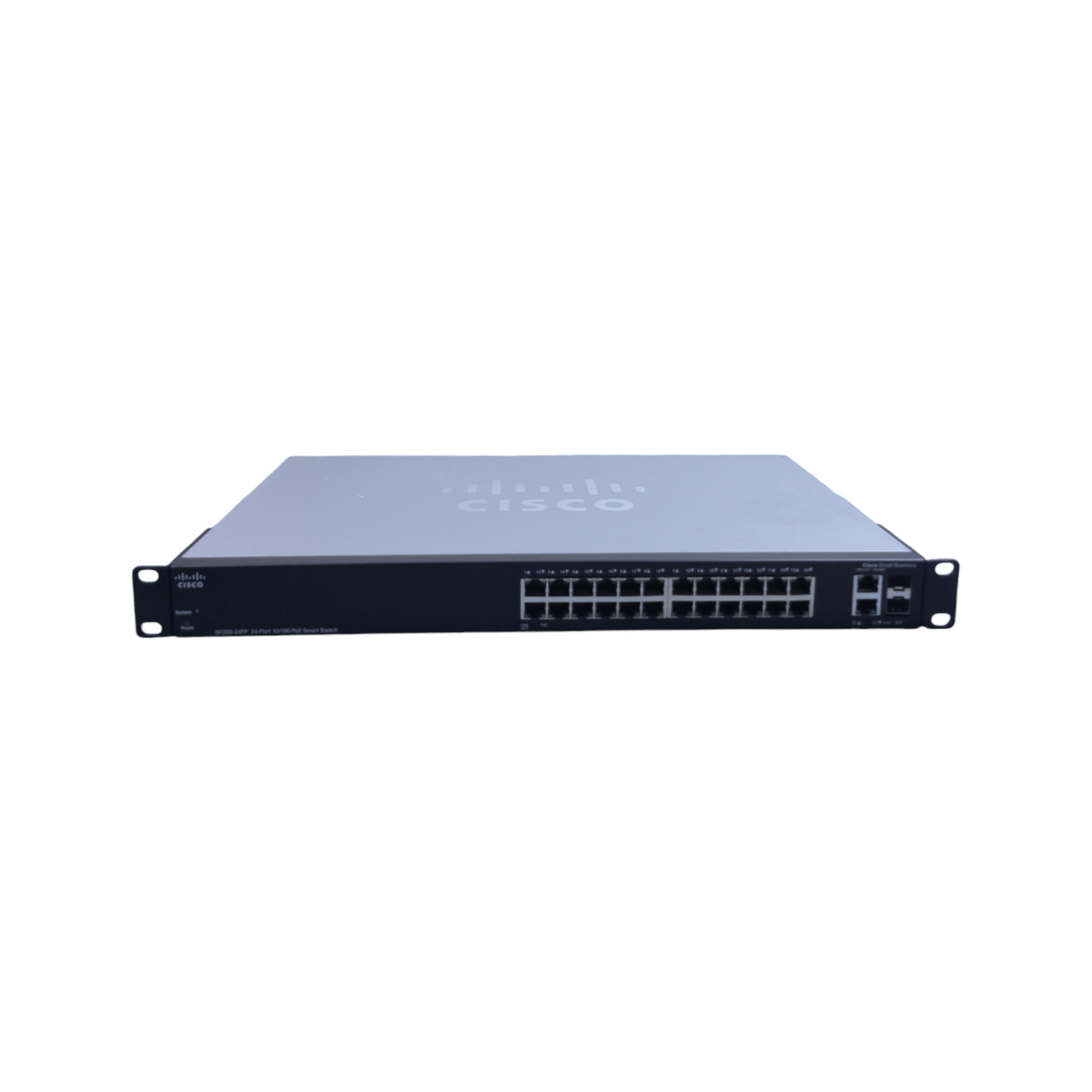 Cisco SF200-24FP- x24 Ports (RJ-45) X2 Combo-Ports (Gigabit Ethernet/SFP)