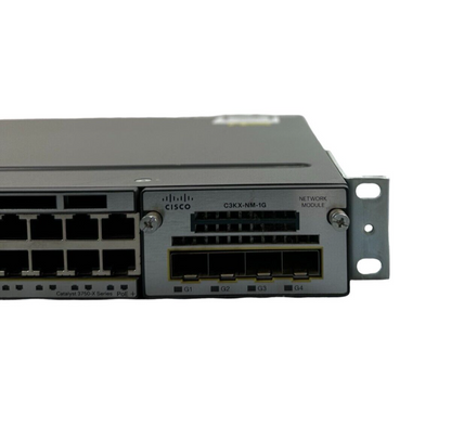 Cisco Switch WS-C3750X-48P-S V03  C3KX-NM-1G Netzwerk-Switch 48-Port  1Gbps