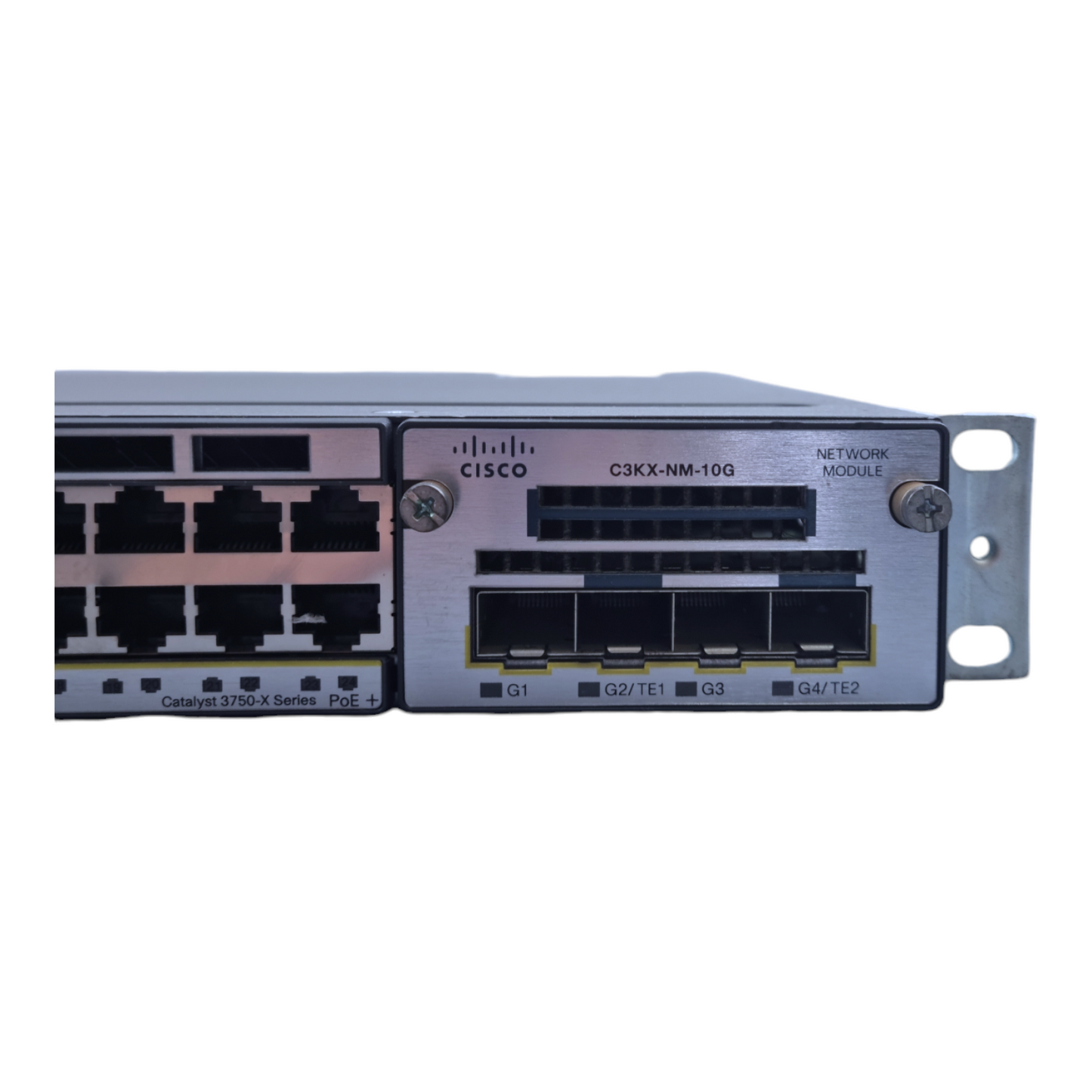 Cisco WS-C3750X-24P-L V04 C3KX-NM-10G  Netzwerk-Switch 24-Port  10Gbps