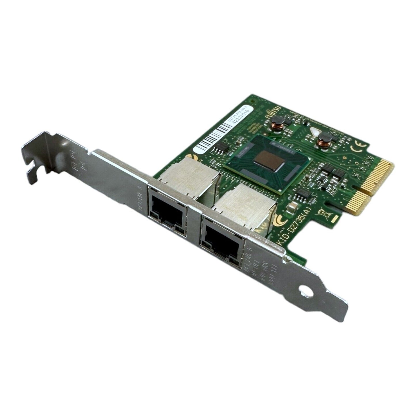 Fujitsu D2735-A12 GS2 Netzwerkkarte 2 Port Gigabit PCI-E  LP - S26361  H-Profile