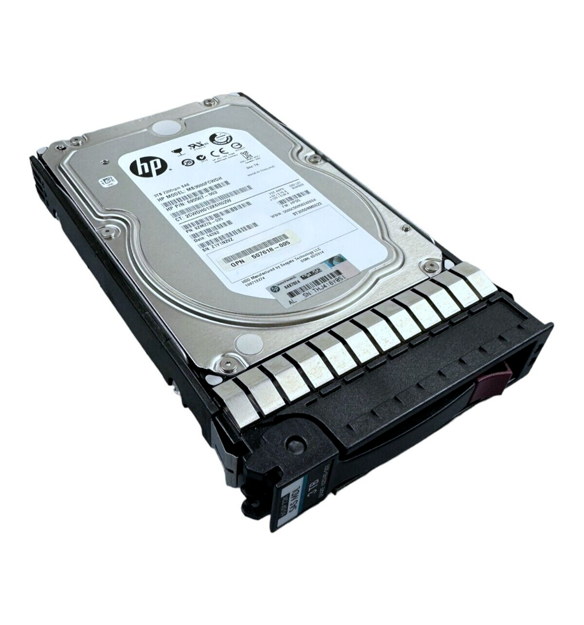 HP 3TB SAS 7,2K 3,5" HDD 507618-005  695507-003  MB3000FCWDH  ST3000NM0023