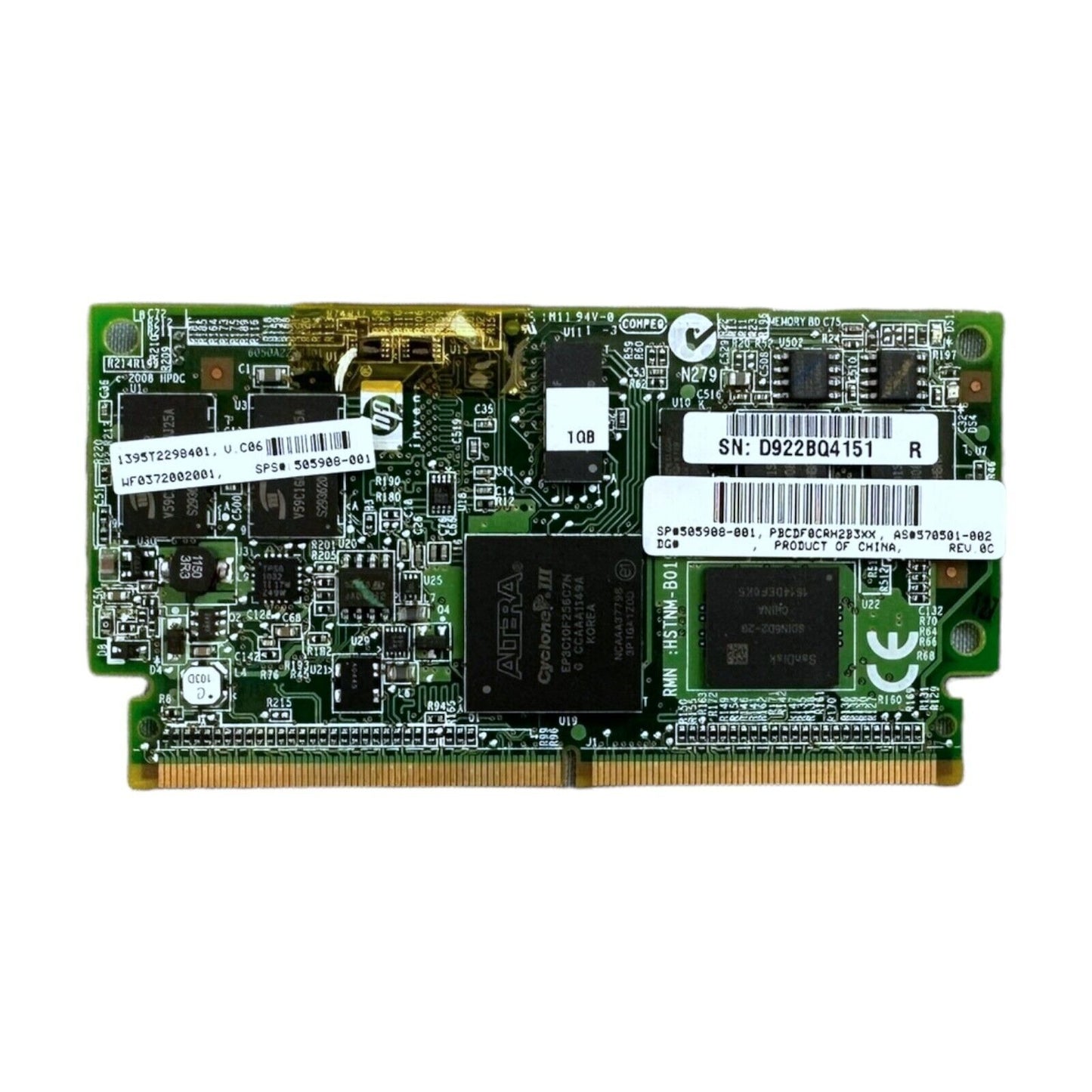 HP 1GB Cash module 505908-001  570501-002  FBWC Memory Module + Battery