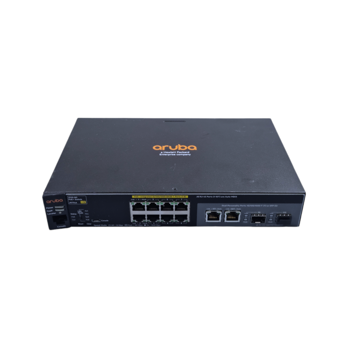 HP Aruba 2530-8G  J9774A  Switch 8x Gigabit-Ethernet-P 2x SFP-P