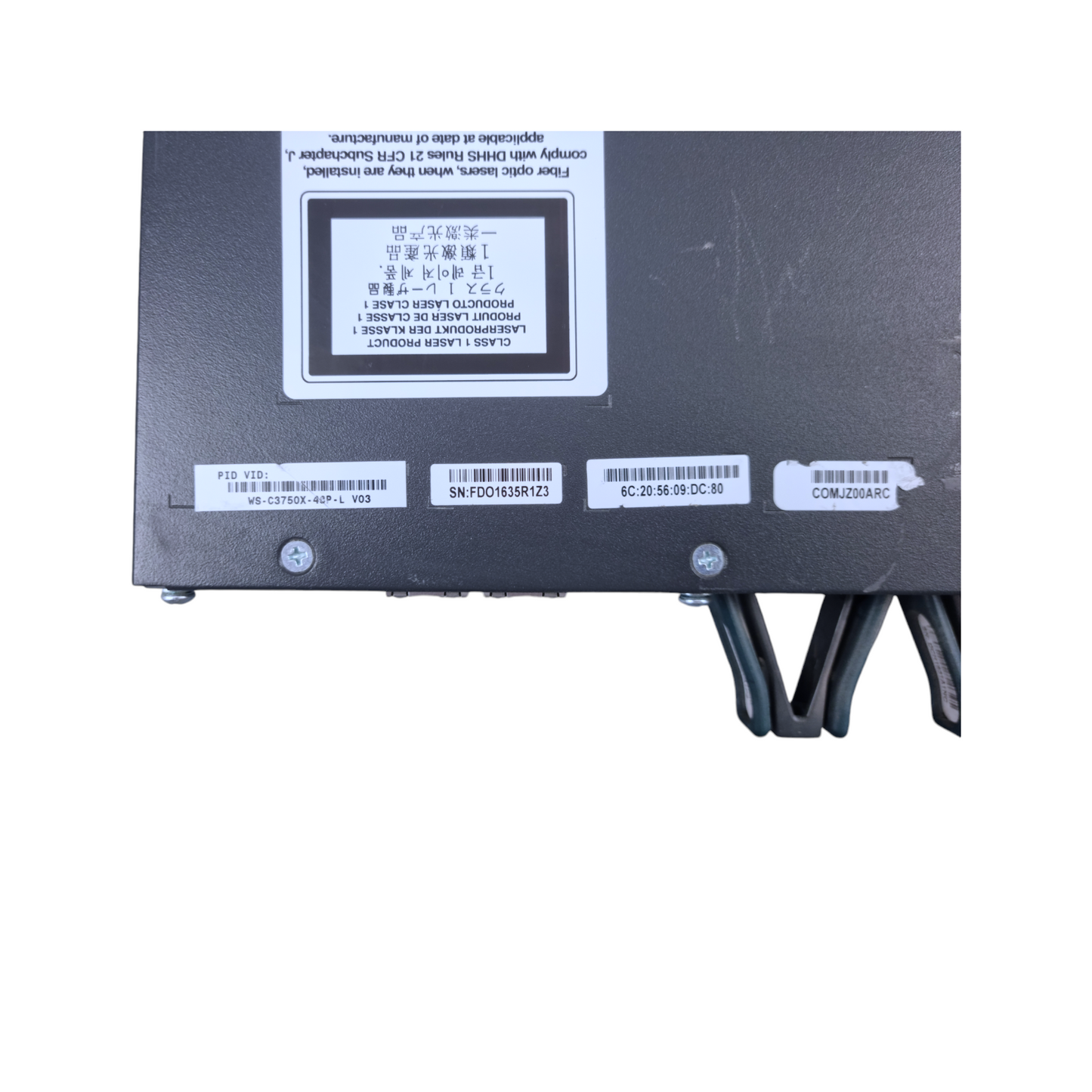 CISCO Catalyst WS-3750X-48P-L V03 48-Port Netzwerk-Switch
