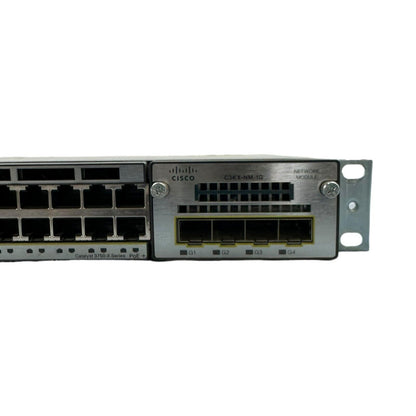 Cisco Switch WS-C3750X-24P-S V04  C3KX-NM-1G Netzwerk-Switch 24-Port  1Gbps