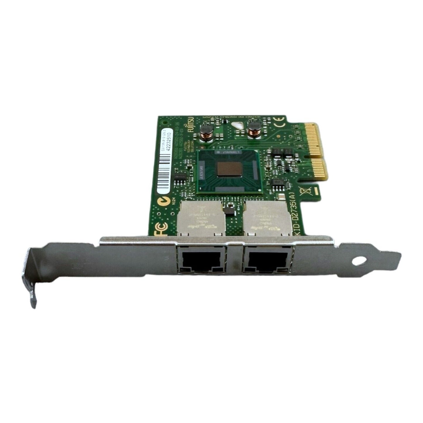 Fujitsu D2735-A12 GS2 Netzwerkkarte 2 Port Gigabit PCI-E  LP - S26361  H-Profile