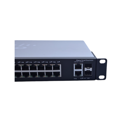 Cisco SF200-24FP- x24 Ports (RJ-45) X2 Combo-Ports (Gigabit Ethernet/SFP)