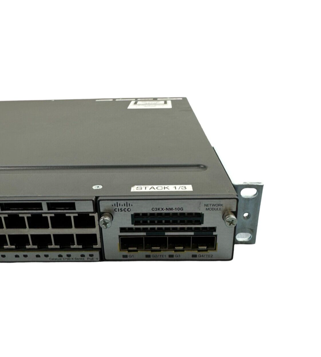 Cisco Switch WS-C3750X-48P-L V02   C3KX-NM-10G  Netzwerk-Switch 48-Port  10Gbps