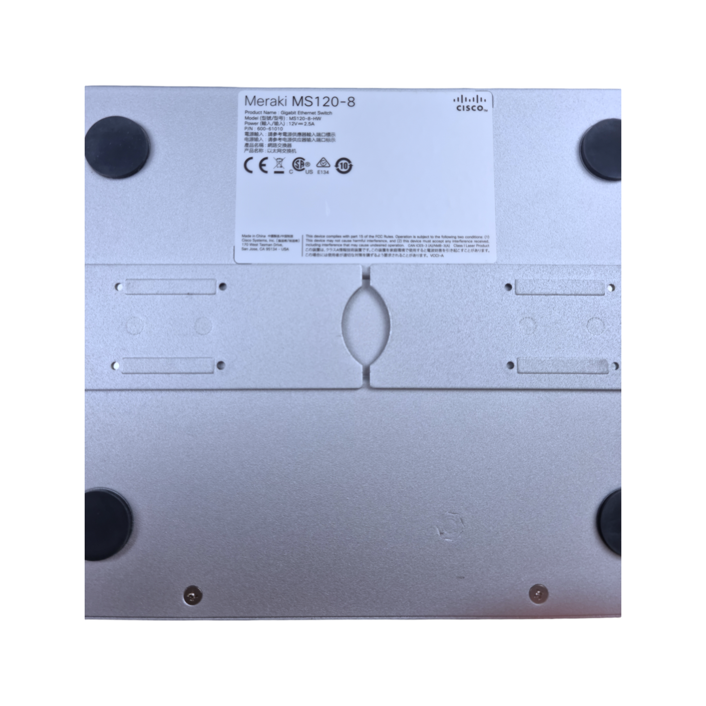 Cisco Meraki MS120-8-HW 8-Port Gigabit Ethernet Switch