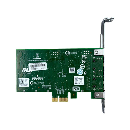 Dell 00FCGN Dual Port 2x 1GbE Gigabit copper LAN RJ-45 Ethernet Network PCIe