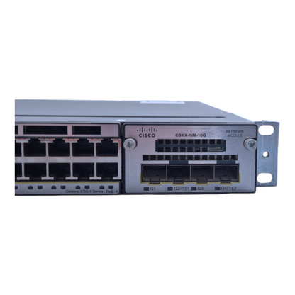 Cisco WS-C3750X-24P-L V02 C3KX-NM-10G  Netzwerk-Switch 24-Port  10Gbps