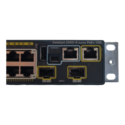 Cisco Catalyst WS-C2960S-48FPD-L V02 POE+  Managed 2x 10G SFP+