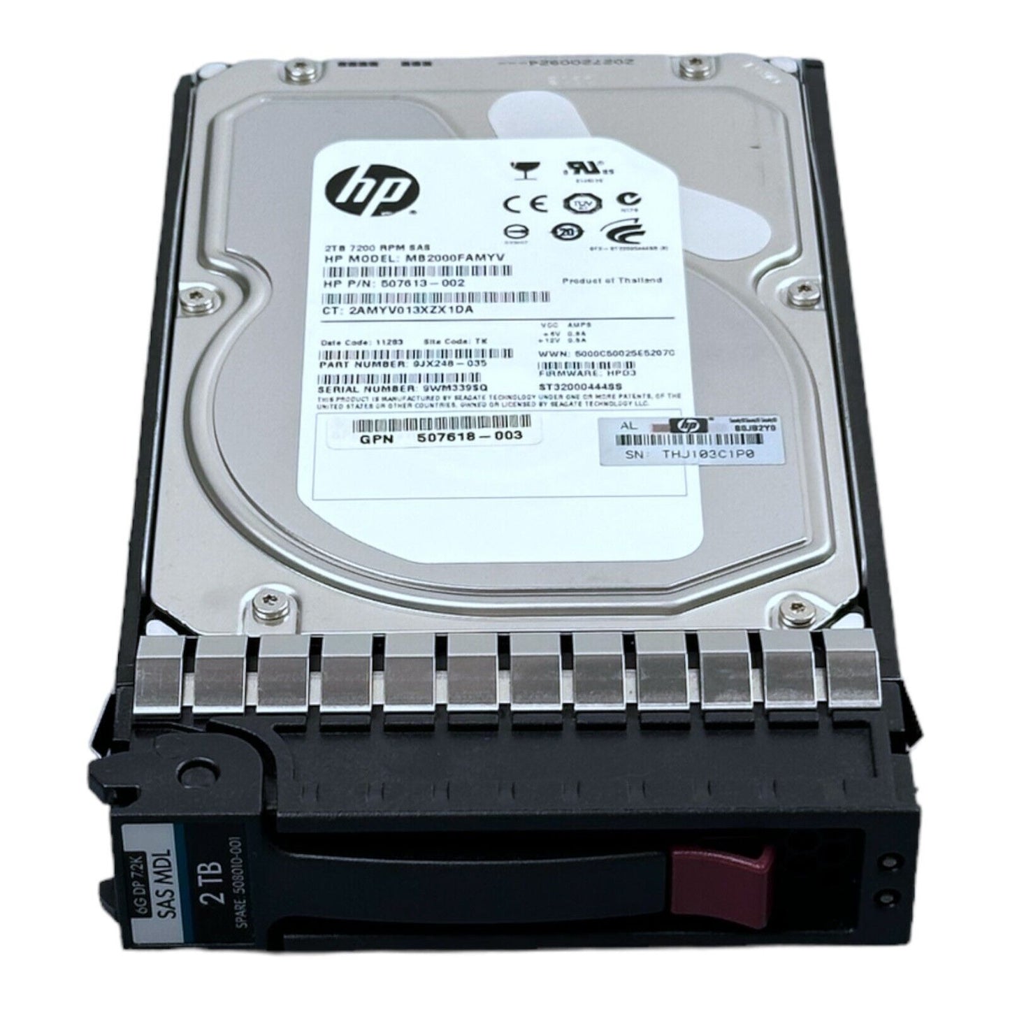 HP 2TB HDD 3,5" SAS 7.2K  507613-002  507618-003  MB2000FAMYV  ST32000444SS