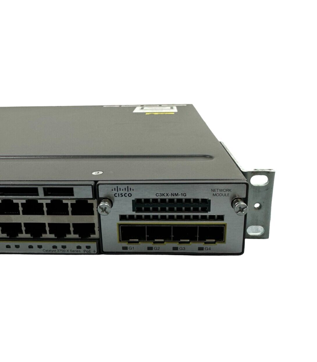Cisco Switch WS-C3750X-48P-S V06  C3KX-NM-1G Netzwerk-Switch 48-Port  1Gbps