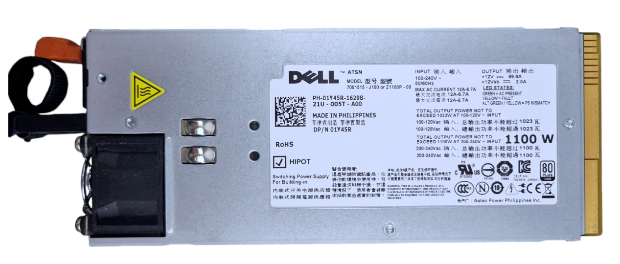 DELL 7001515-J100 1100W Power Supply / Netzteil 01Y45R