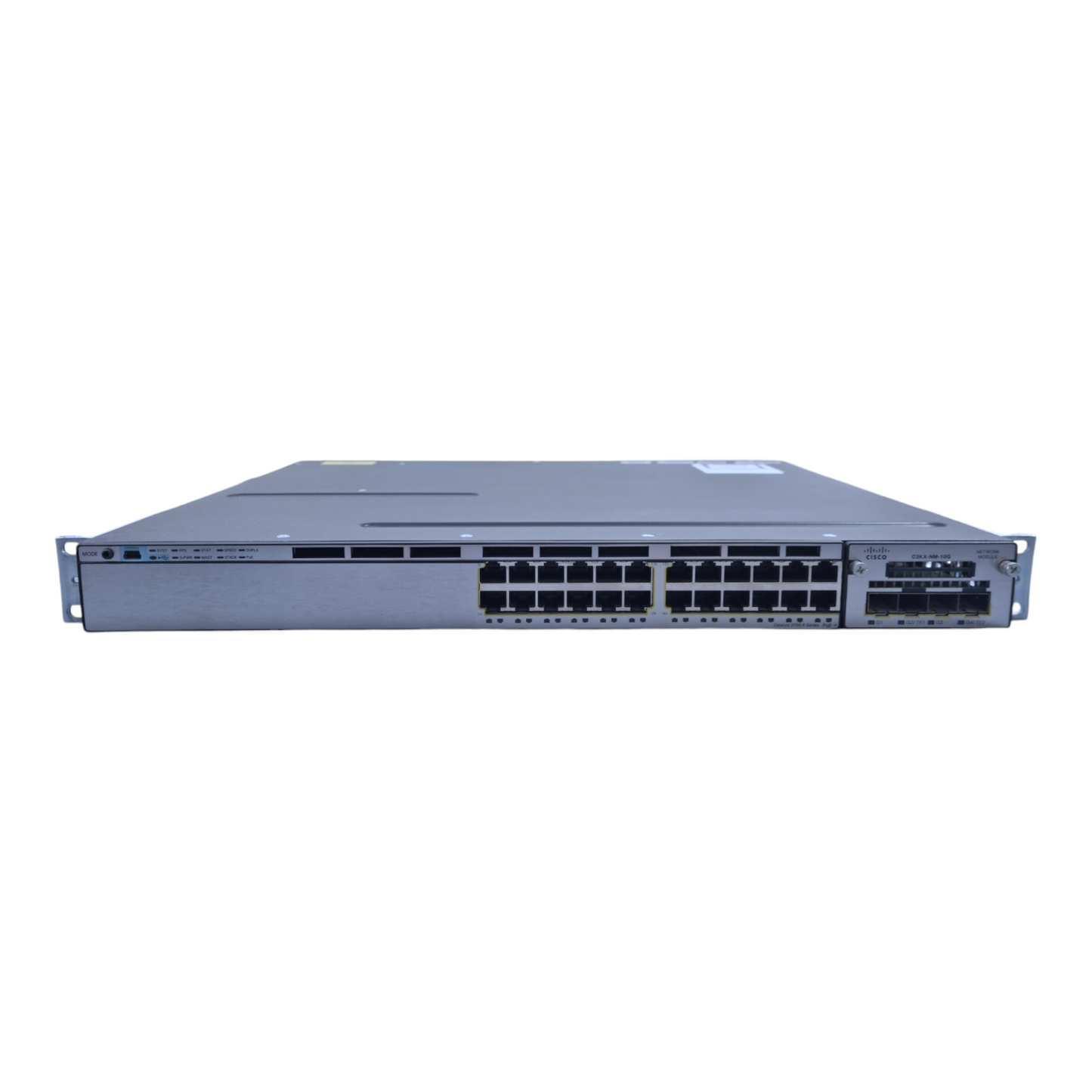 Cisco WS-C3750X-24P-L V02 C3KX-NM-10G  Netzwerk-Switch 24-Port  10Gbps