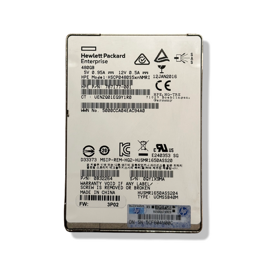HPE SSD 480GB 2,5" SAS SSD, HSCP0480S5xnNMRI - 787177-001